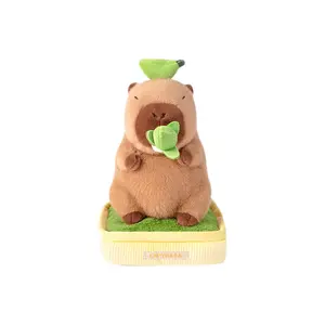 MENGMENGBUNNY Шапка капибара не банан зеленый капибара куклы плюшевая кукла высота 30см