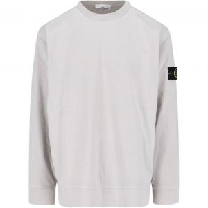 Свитшот с круглым вырезом STONE ISLAND, светло-серый