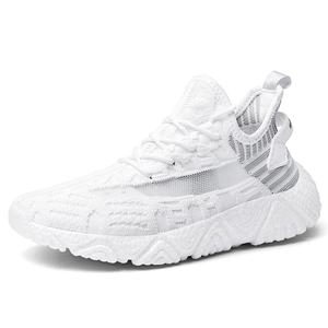 Низкие повседневные туфли для мужчин с амортизацией, противоскользящие, износостойкие, дышащие VAEL, White