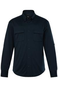 Спортивная рубашка на пуговицах классического кроя JAY-PI, темно-синий