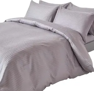 Постельное белье HOMESCAPES, плотность 330, серое, 135 х 200 см