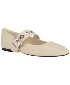 Женские туфли на плоской подошве с квадратным носком Kebba Mary Jane Nine West, Ivory