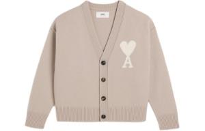 Кардиган Ami De Coeur из шерсти AMIPARIS, светло-бежевый