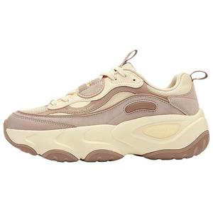 Износостойкие и легкие низкие массивные кроссовки женские Tawny QIAODAN, Pudding Yellow