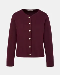 Женская фантазийная куртка из вискозы Woman El Corte Inglés, баклажановый