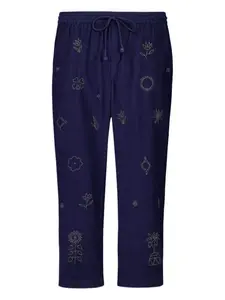 Вышитые брюки Serenade Baziszt, синий