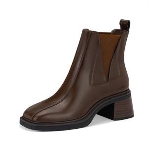 Ботинки Chelsea высотой 12 см, каблук 5 см, женские JESSICA SOPHIA, цвет туманно-коричневый