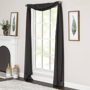 Миллер Шторы Престон Оконный Шарф Miller Curtains, черный