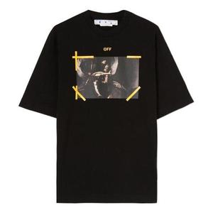 Футболка diag arrow caravaggio mercy skate tee 'black' Off-White, черный