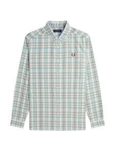 Рубашка на пуговицах классического кроя Fred Perry, цвет Mint/Pastel green
