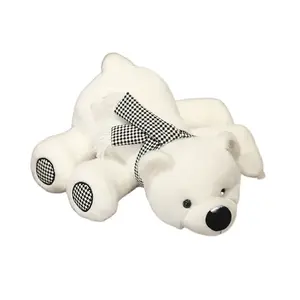 Плюшевая кукла полярный медведь высота 25cm/35cm/45cm QIANXIONG, черно-белый