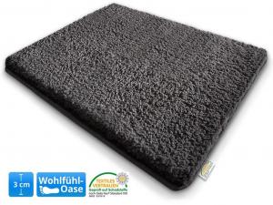 Коврики для ванной Sky очень пушистые, разные цвета и размеры Stormy Grey 60 x 100 см Floordirekt, серый