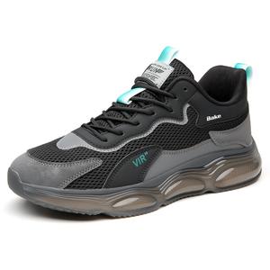 BAKE Дышащие нескользящие низкие кроссовки для тренировок, фитнес-тестов и бега мужские черные, цвет Black