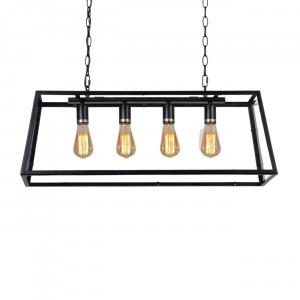 Подвесной светильник KOSILUM, 78x78x26,5 см, черный