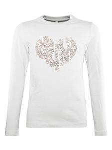 Blue Effect Белая футболка с длинными рукавами