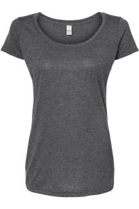 Женская футболка Tultex Poly-Rich с круглым вырезом, цвет heather charcoal