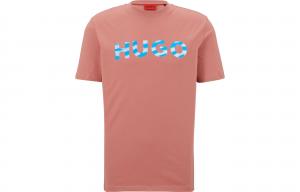 HUGO BOSS Футболка мужская оранжевая розовая