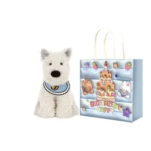 CHUNTUSHU Милый мультяшный мягкий West Highland White Terrier забавная плюшевая игрушка кукла плюшевая кукла 20см/25см/35см высота