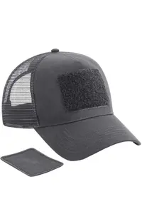 Съемная кепка дальнобойщика с нашивкой Beechfield, серый