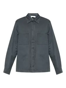 Рубашка Sataka с карманом и на пуговицах Samsoe Samsoe, черный