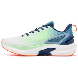 QIAODAN Кроссовки для бега с низким верхом, устойчивые к истиранию, мужские, белые и зеленые