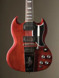 Электрогитара Epiphone "Inspired by Gibson Custom Shop" 1964 SG Standard с вибролой Maestro - Вишневый красный, в комплекте OHSC