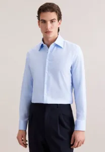 Рубашка делового цвета с розовой отделкой Seidensticker, Blue