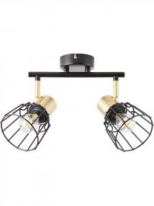 Brilliant Потолочный светильник "Posca" в черно-золотом исполнении - (Ш)52 x (В)23 см
