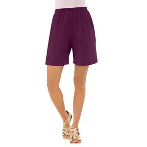 Женские шорты мягкого трикотажа больших размеров Roaman's, цвет Dark Berry