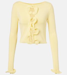 Топ с рюшами Same, Butter Yellow