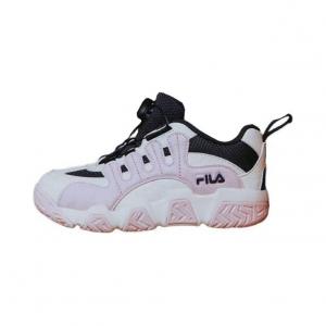 FILA KIDS Детские баскетбольные кроссовки с низким верхом, устойчивые к износу, розовые, белые, для детей 3–7 лет