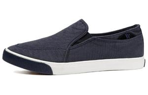 Холщовые кеды мужские низкие темно-синий Warrior