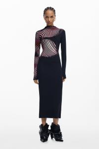 длинное платье с оборками