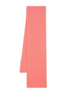 PINKO шарф с нашивкой-логотипом, розовый