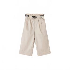 Короткие брюки с поясом в миндальном цвете Mayoral, Almond