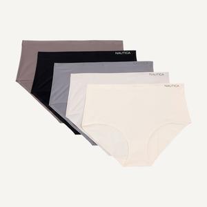 Женские трусы-слипы Nautica средней посадки, 5 пар Nautica, Black Twist Sweater
