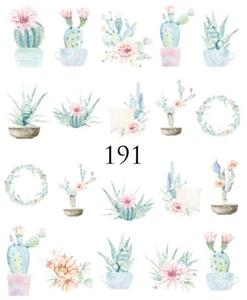 Водные наклейки для ногтей - №191, inna