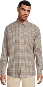 Рубашка Johnston & Murphy Heathered Shirt, цвет Brown/Navy