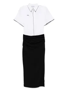 Платье миди в двух тонах Rowen Rose, черный