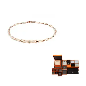 HERMES Женское ожерелье из розового золота Karat Gold