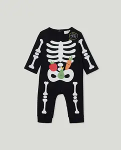 Пижама с рисунками для мальчика Cotton Juice, серый