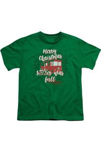 Рождественские каникулы Это было полно Короткий рукав Молодежная футболка Gildan, зеленый