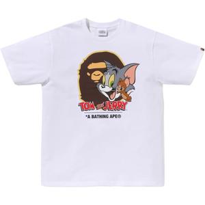Футболка Bape X Tom And Jerry 85th Ape Head I A BATHING APE, белый