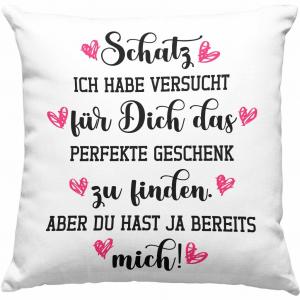 Тенденция - Подарок подруге Декоративная подушка с наполнителем 40х40 Любовь Пары День святого Валентина Подарок на День святого Валентина Парню Милая (розовый) Trendation