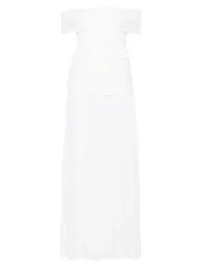 Платье макси с пайетками Atu Body Couture, белый