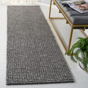 Ковер-дорожка SAFAVIEH, 69 x 244 см, Soho Collection, Charcoal, ручной работы, идеально для помещений с высокой проходимостью в гостиной, спальне (SOH478H)