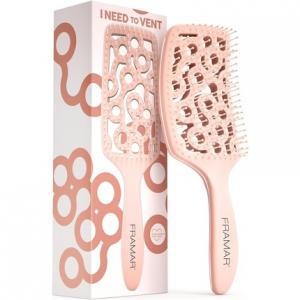 Профессиональная вентилируемая щетка для волос с лопаткой для сушки феном Framar