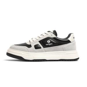 NAVIGARE Ударопрочные, сбалансированные и легкие. Лоу-топ скейтборд кроссовки мужские - серый черный, цвет Gray Black