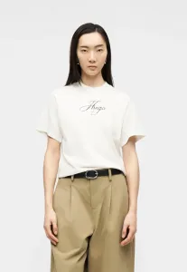 Винтажная футболка с принтом Hugo, Natural