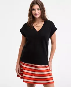 Женский жилет-свитер с V-образным вырезом On 34th, черный